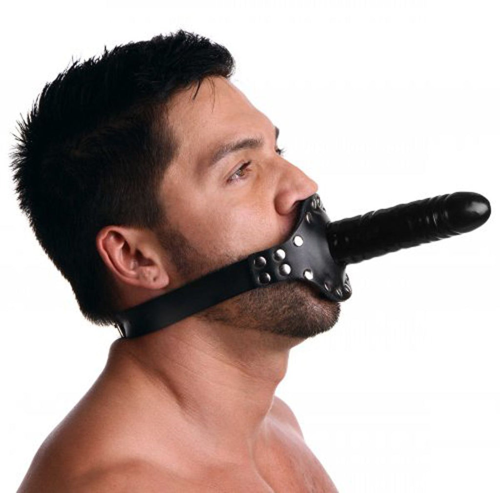 Strict Leather - Dildo-Mundstück mit Gurt