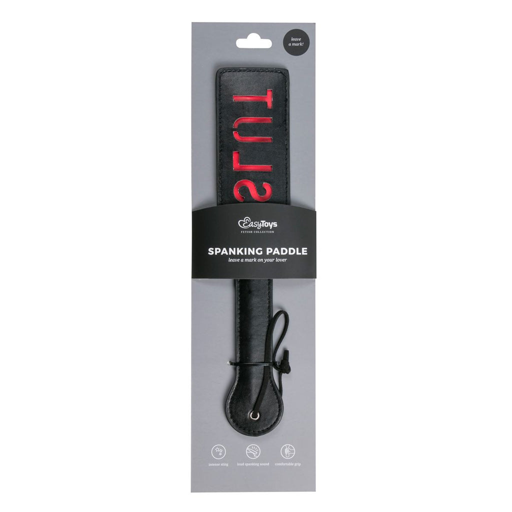 Easytoys Fetish - Schwarze Lederklatsche - Slut