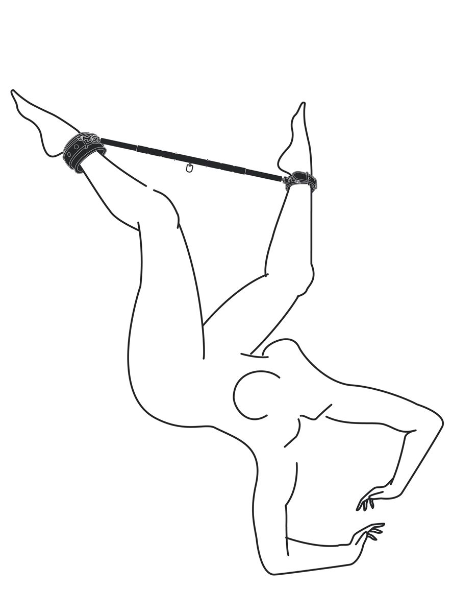 Easytoys Fetish - Expander Spreader Bar and Cuffs Set