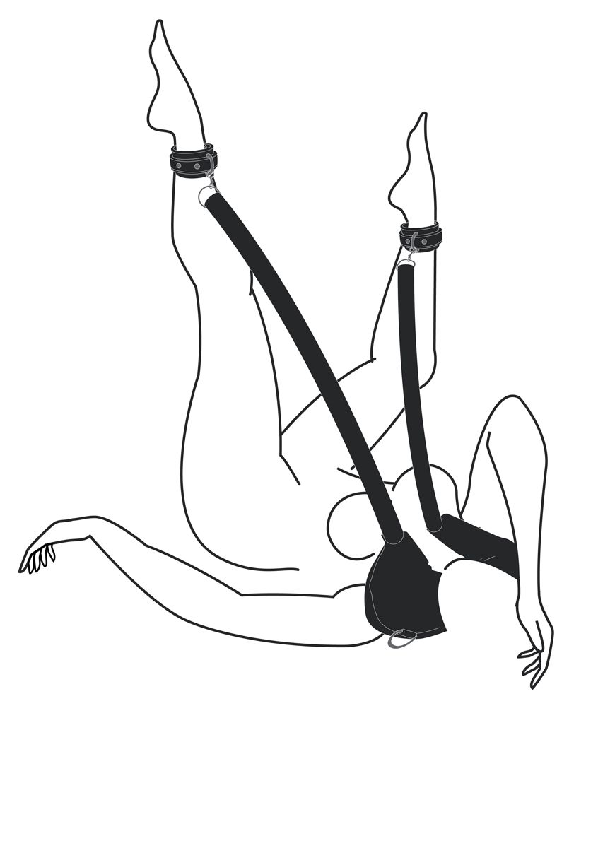 Easytoys Fetish - Pillow & Ankle Cuffs Leg Position Strap