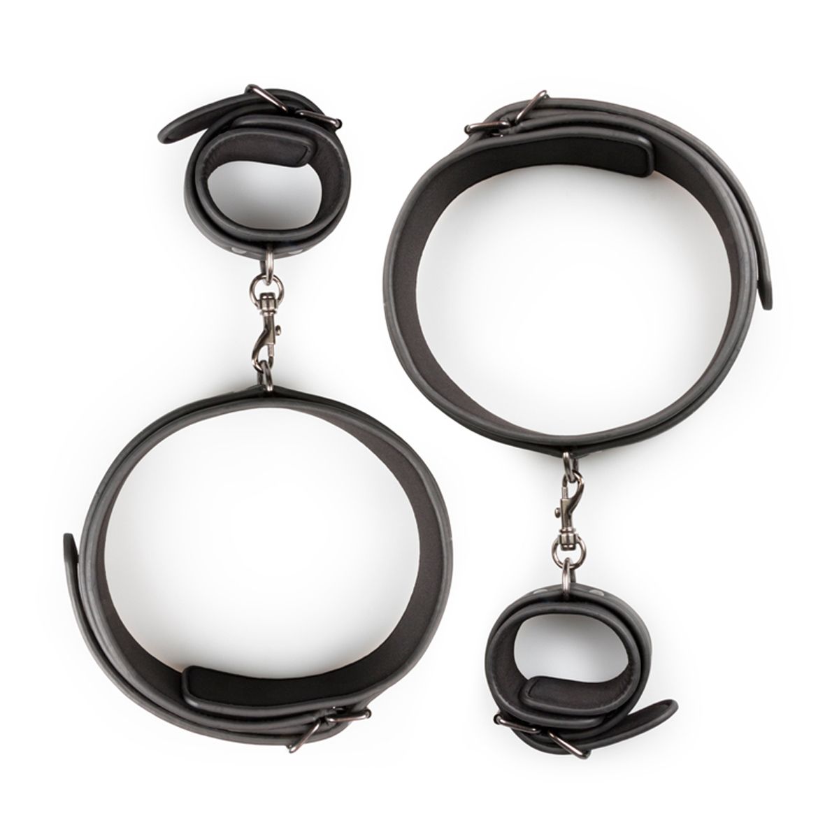Easytoys Fetish - Thigh und Wrist Cuff Set - Schwarz
