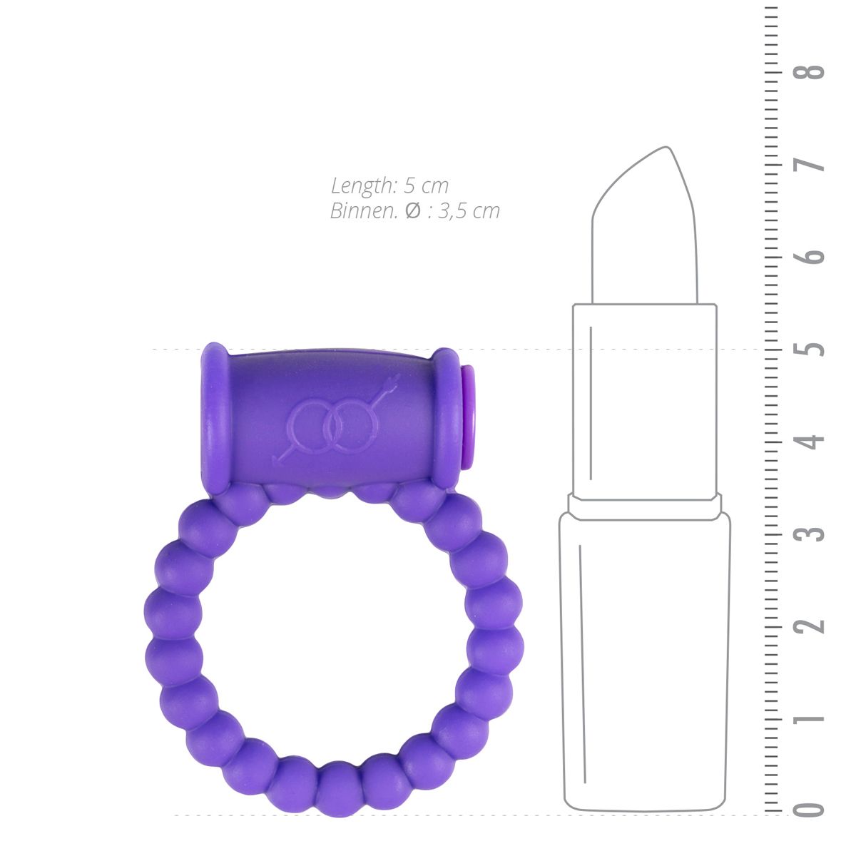 Cockring Mit Vibrator - Violett