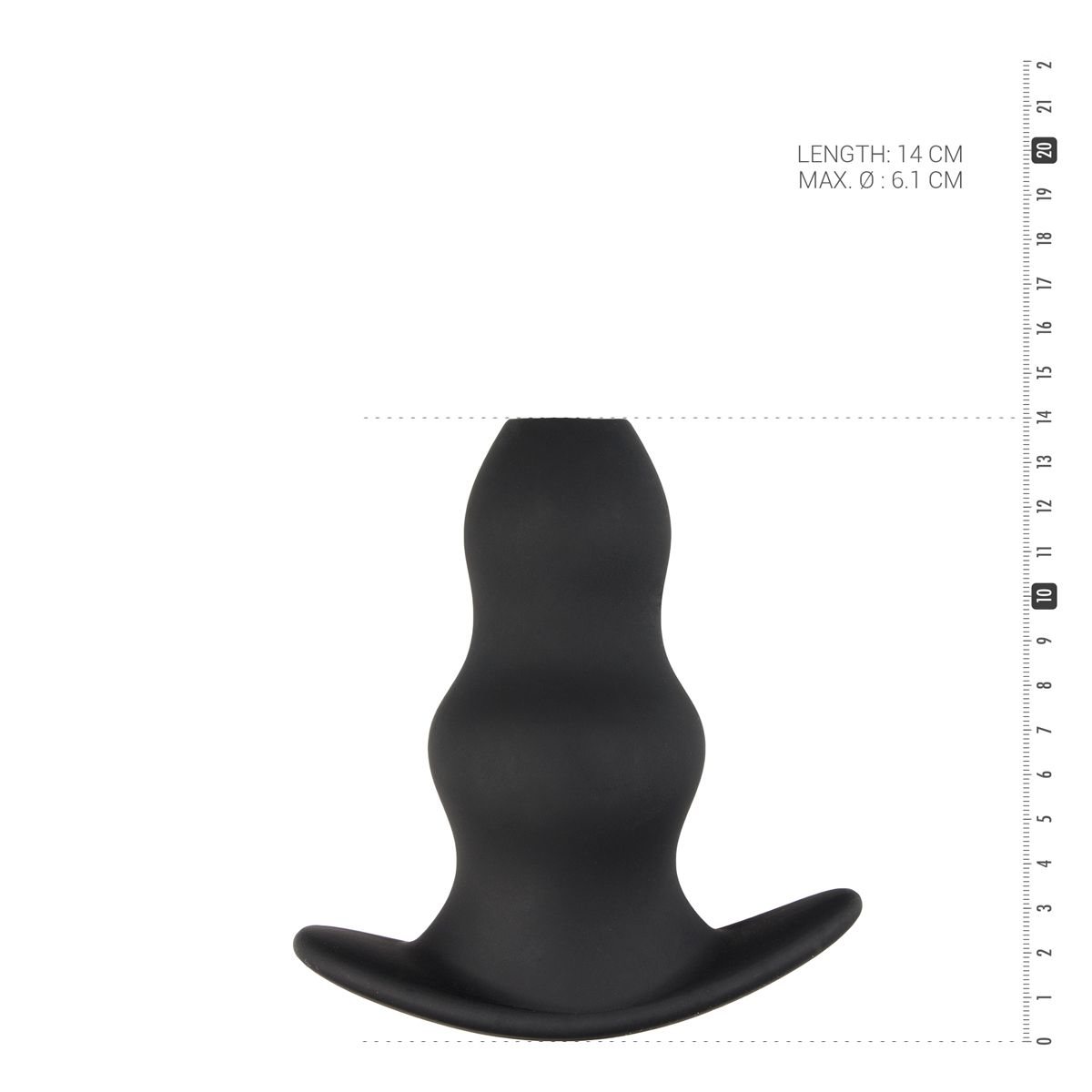 Hohler Silikon Anal Plug - Medium