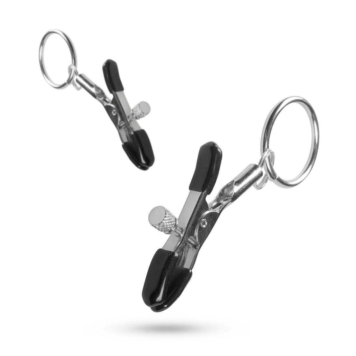 Easytoys Fetish - Metall Nippelklammern mit Ring