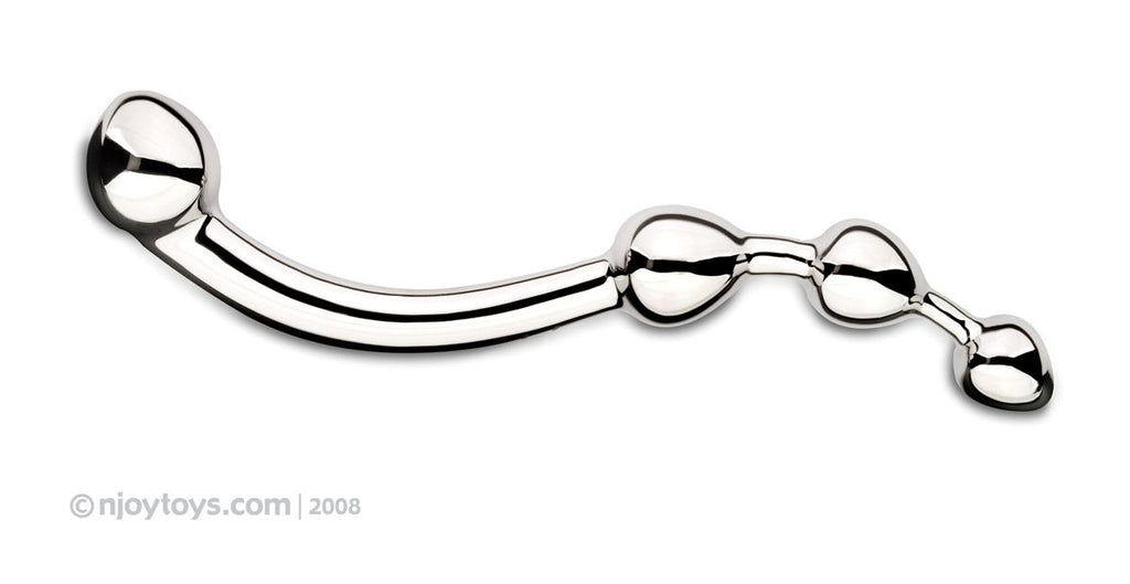 Njoy Fun Wand - G-Punkt/Prostata Dildo - Silber