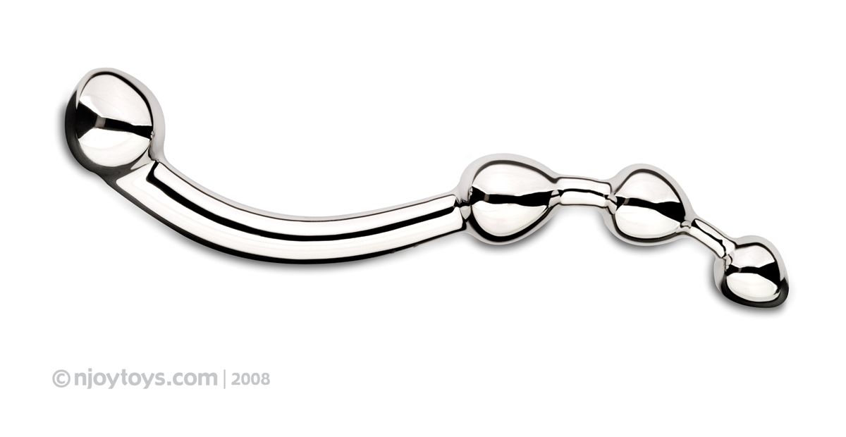Njoy Fun Wand - G-Punkt/Prostata Dildo - Silber