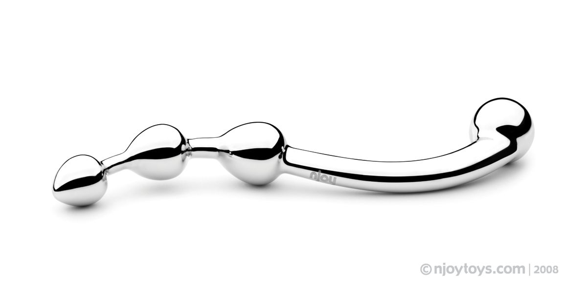 Njoy Fun Wand - G-Punkt/Prostata Dildo - Silber