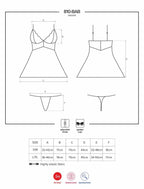 Obsessive - Babydoll Set Mit Spitze - Schwarz