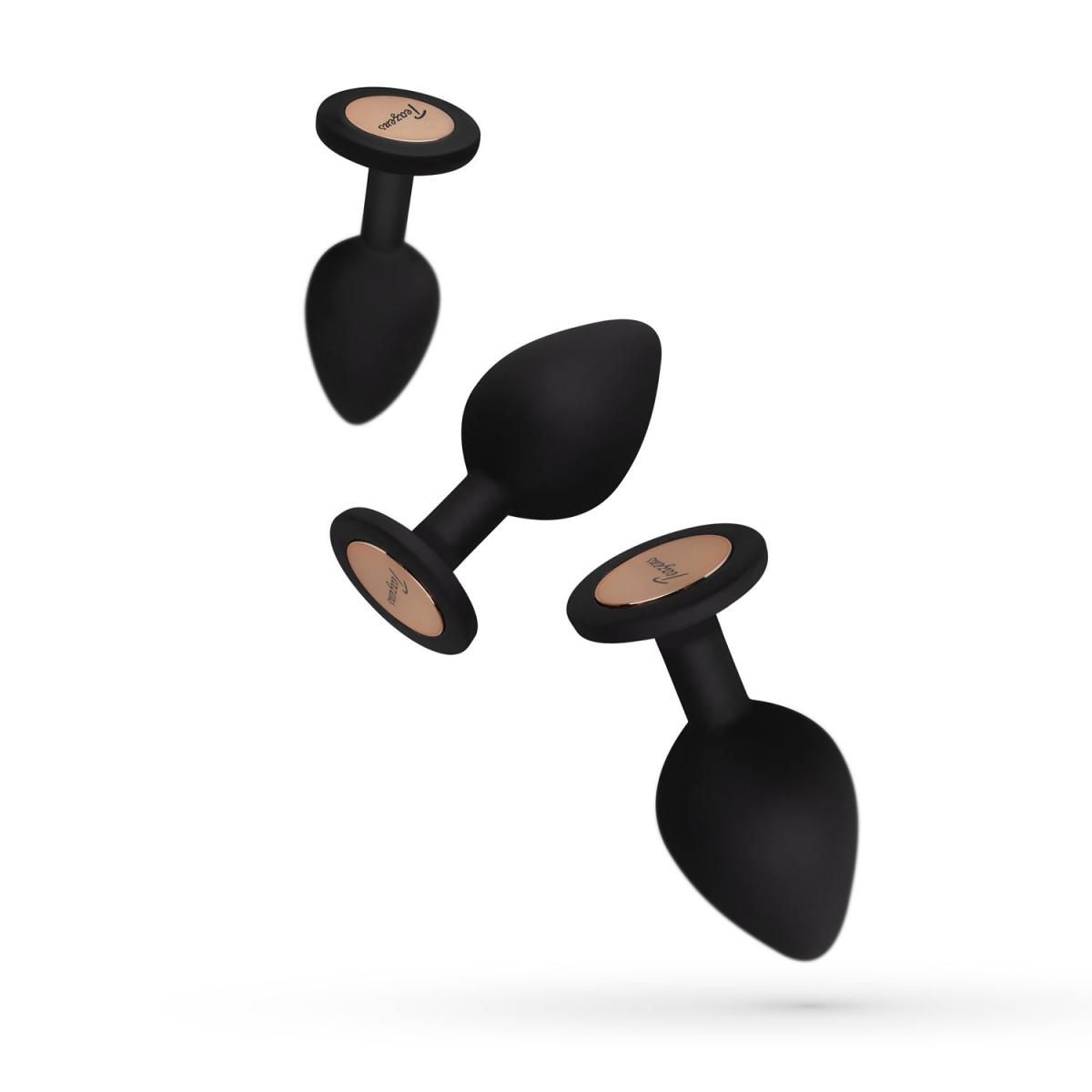 Teazers – Buttplug Set – Schwarz