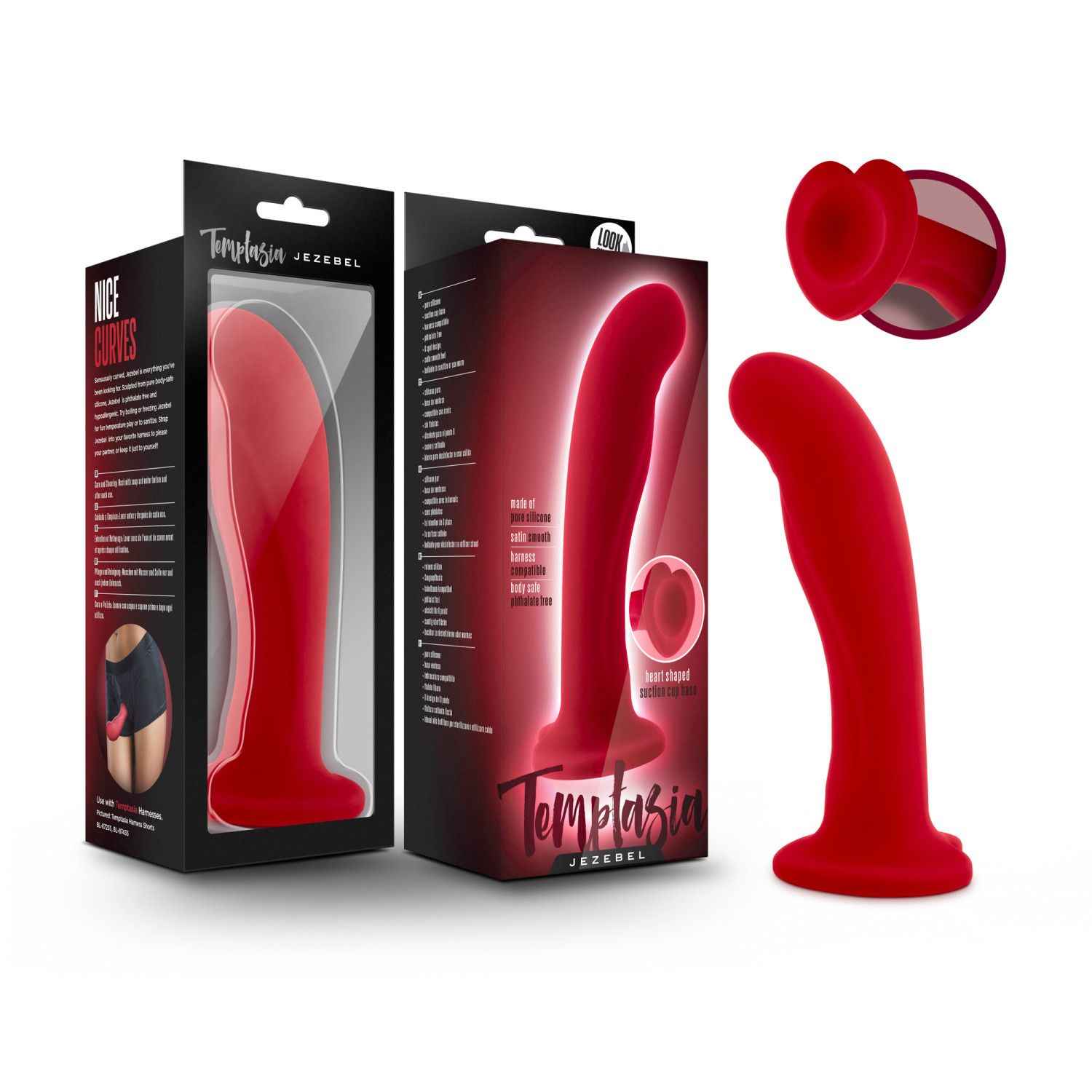 Temptasia - Jezebel Dildo - Purpurrot