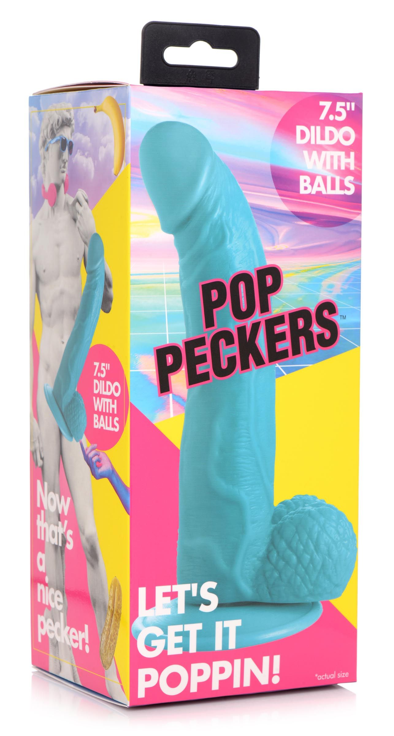 Poppin Dildo 19 cm - Blau