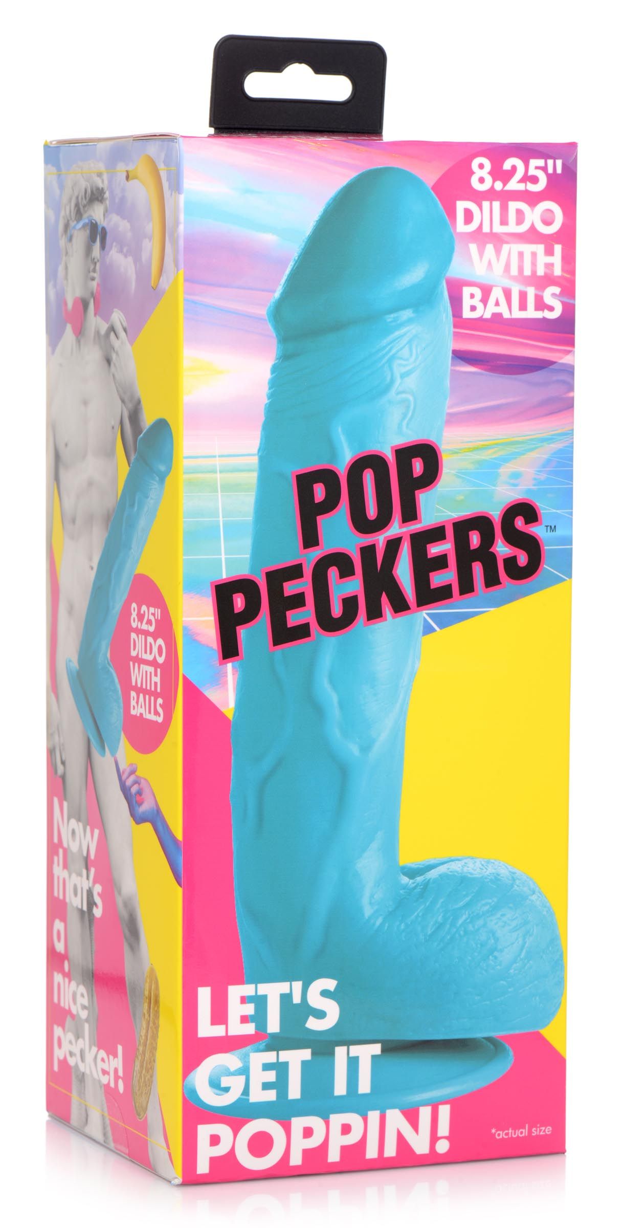 Poppin Dildo 20 cm - Blau