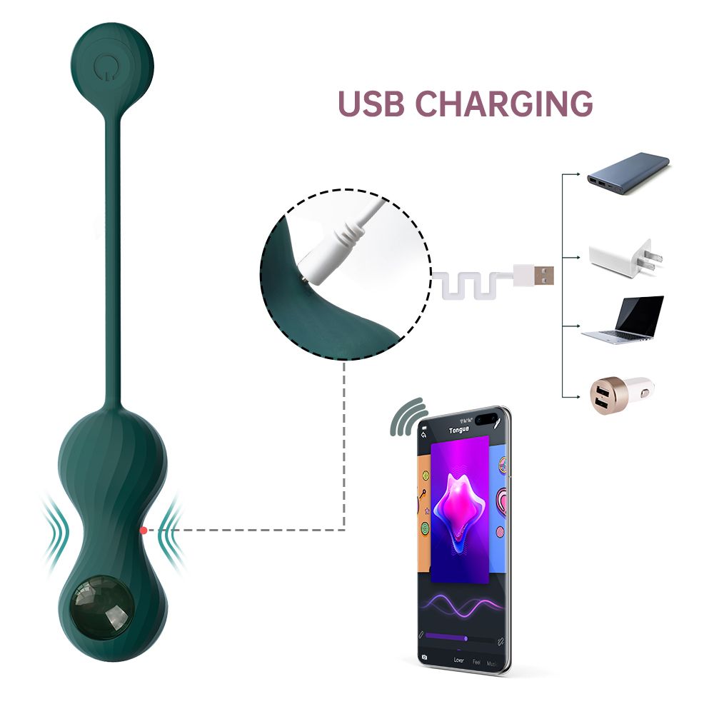 Magic Motion - Duo Smart Kegel-Vibrator mit Gewichten - Grün