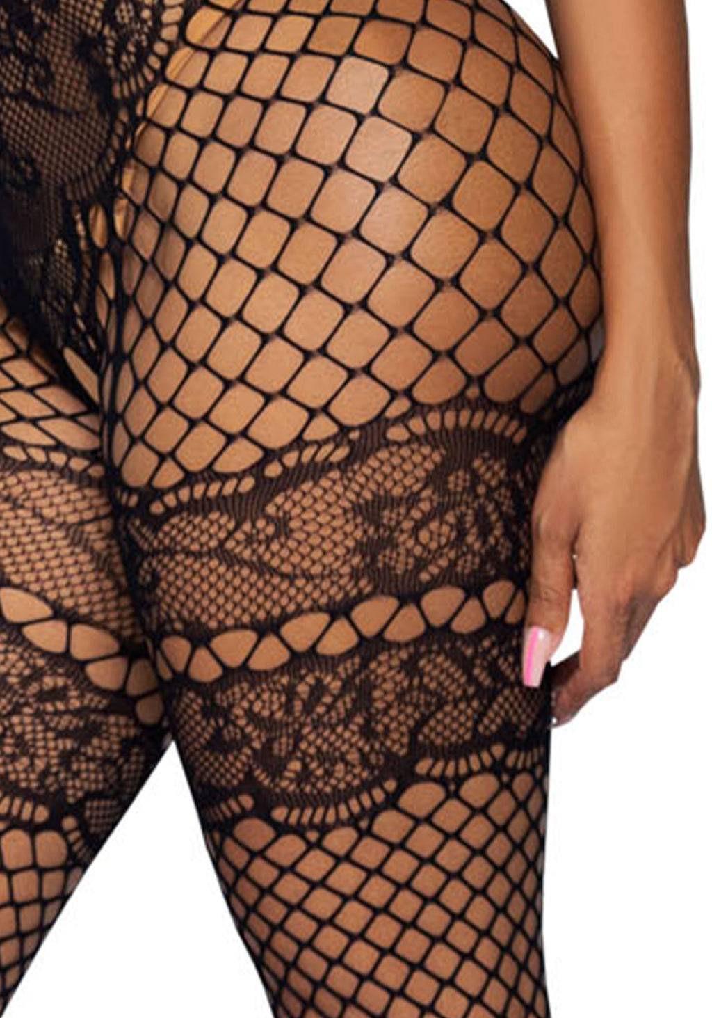 All About You Catsuit mit offenem Schritt - Schwarz
