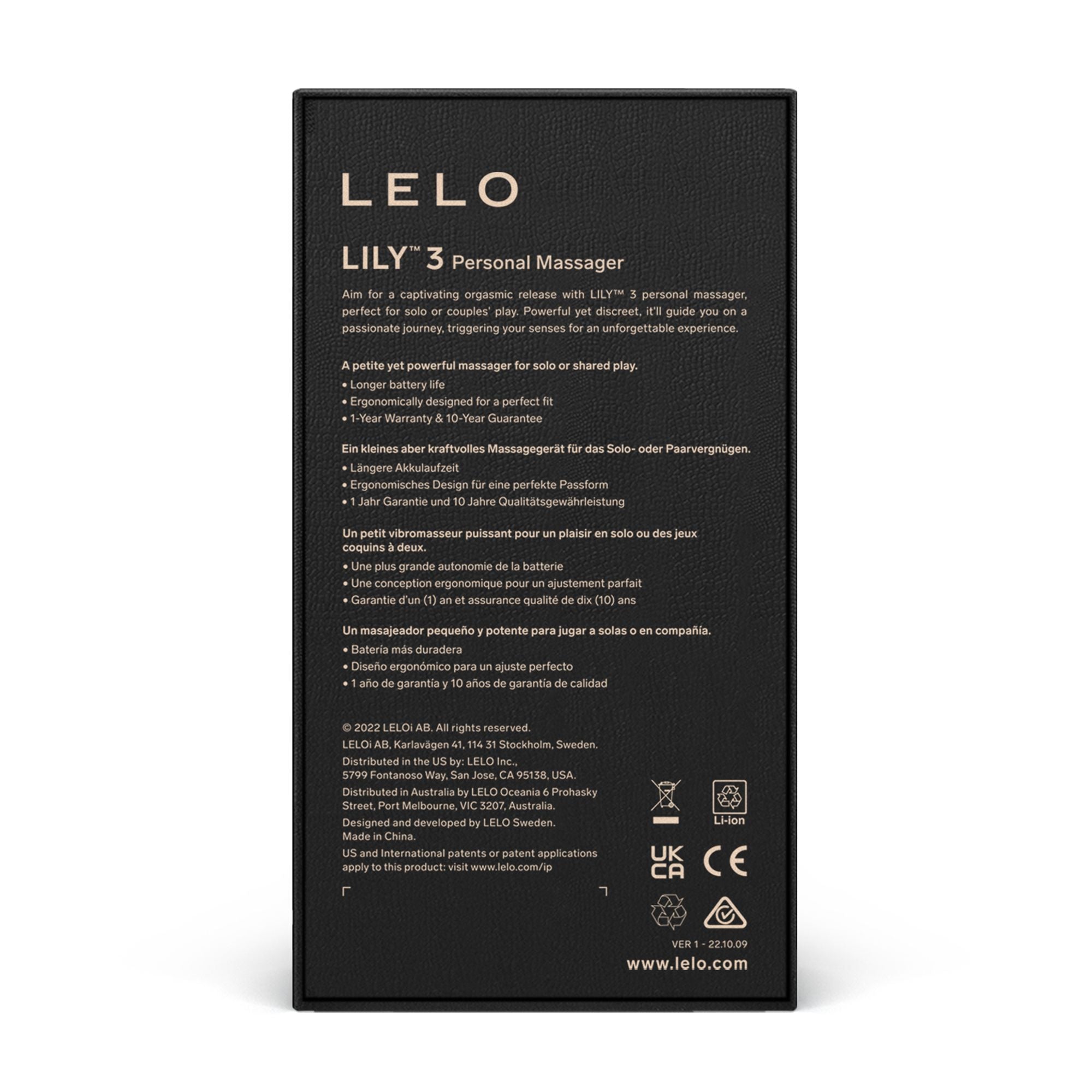 LELO - Lily 3 Persönlicher Massager - Dark Plum