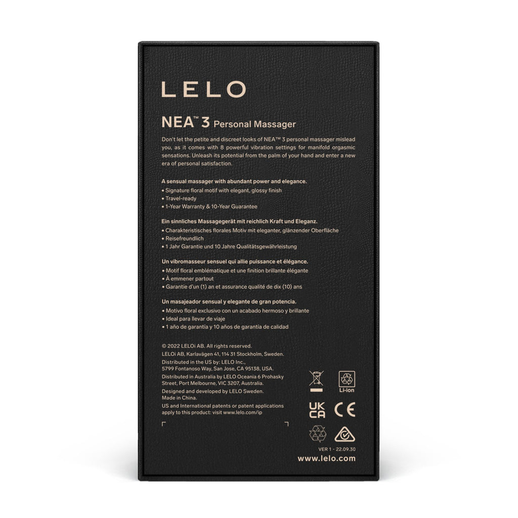 LELO - Nea 3 Persönlicher Massager - Pitch Black