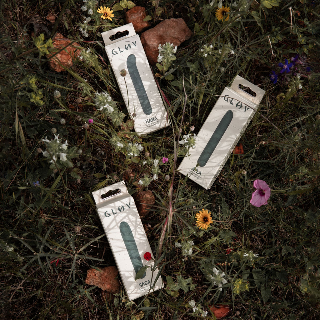 Gløv - Luna Eco Pin-Point Vibrator - Grün