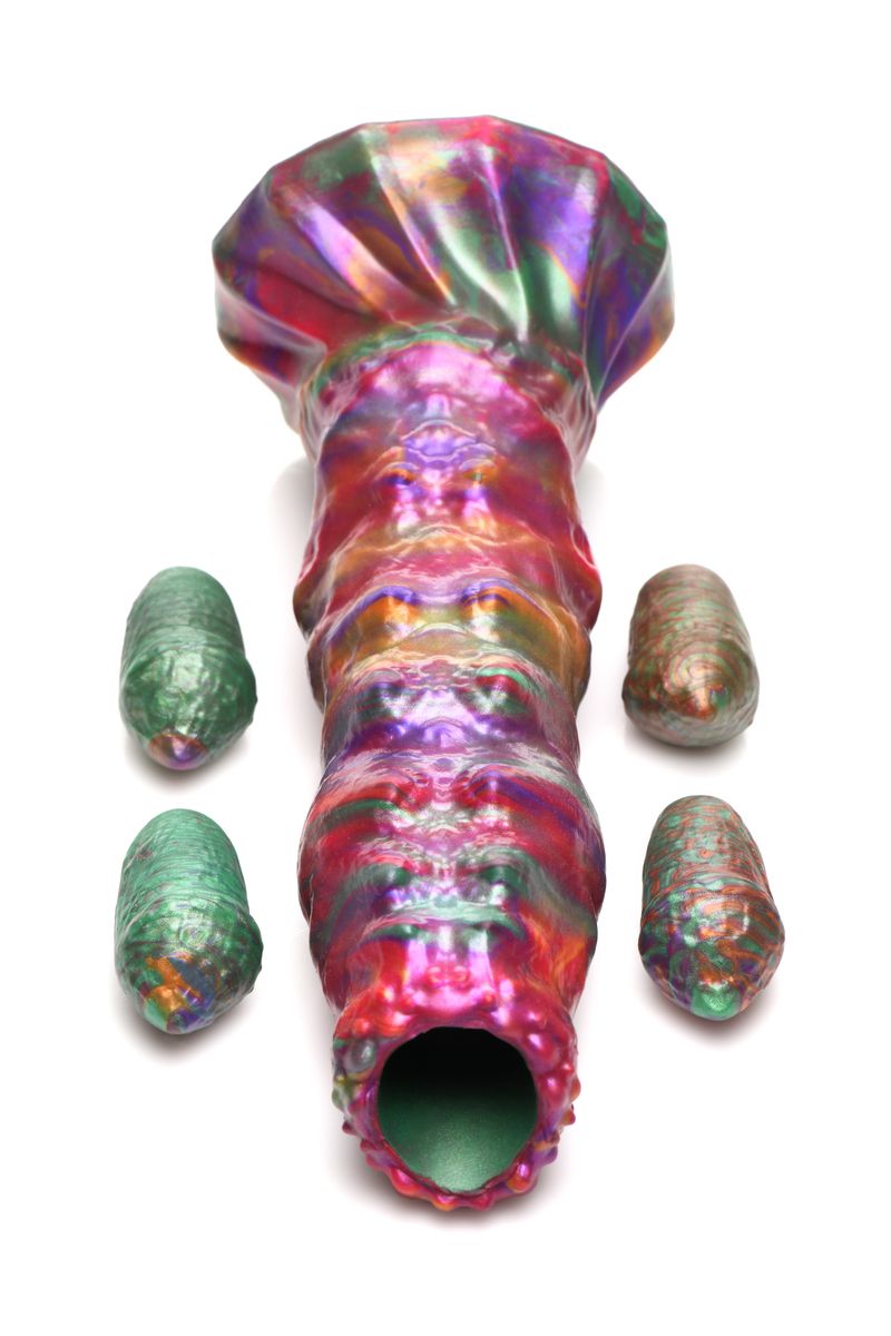 Ovipositor-Dildo mit Eiern