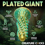Stegosaurus Stacheliges Reptil Dildo - Grün