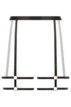 Christine - Strappy Strumpfhalter Blushing - Schwarz