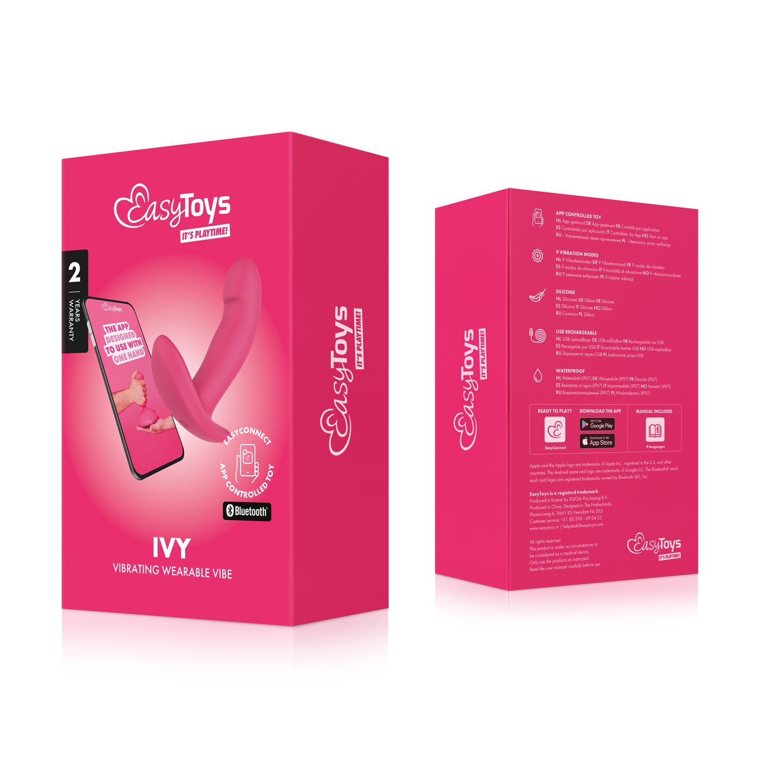 EasyConnect - Tragbarer Vibrator Ivy - Per App steuerbar mit Long Range Play