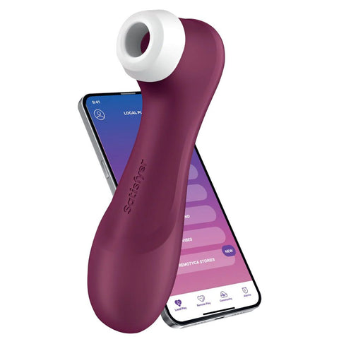 Satisfyer Pro 2 Generation 3 App Controlled Klitoris-Stimulator Weinrot