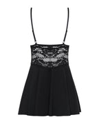 Obsessive - Babydoll Set Mit Spitze - Schwarz