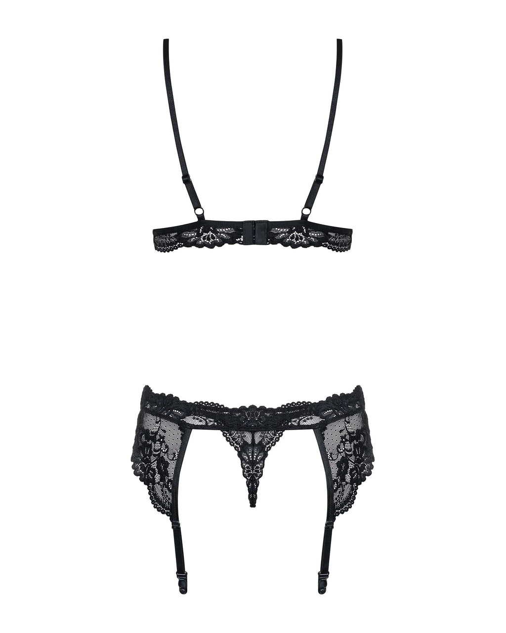 Obsessive - Driedelig Kanten Lingeriesetje