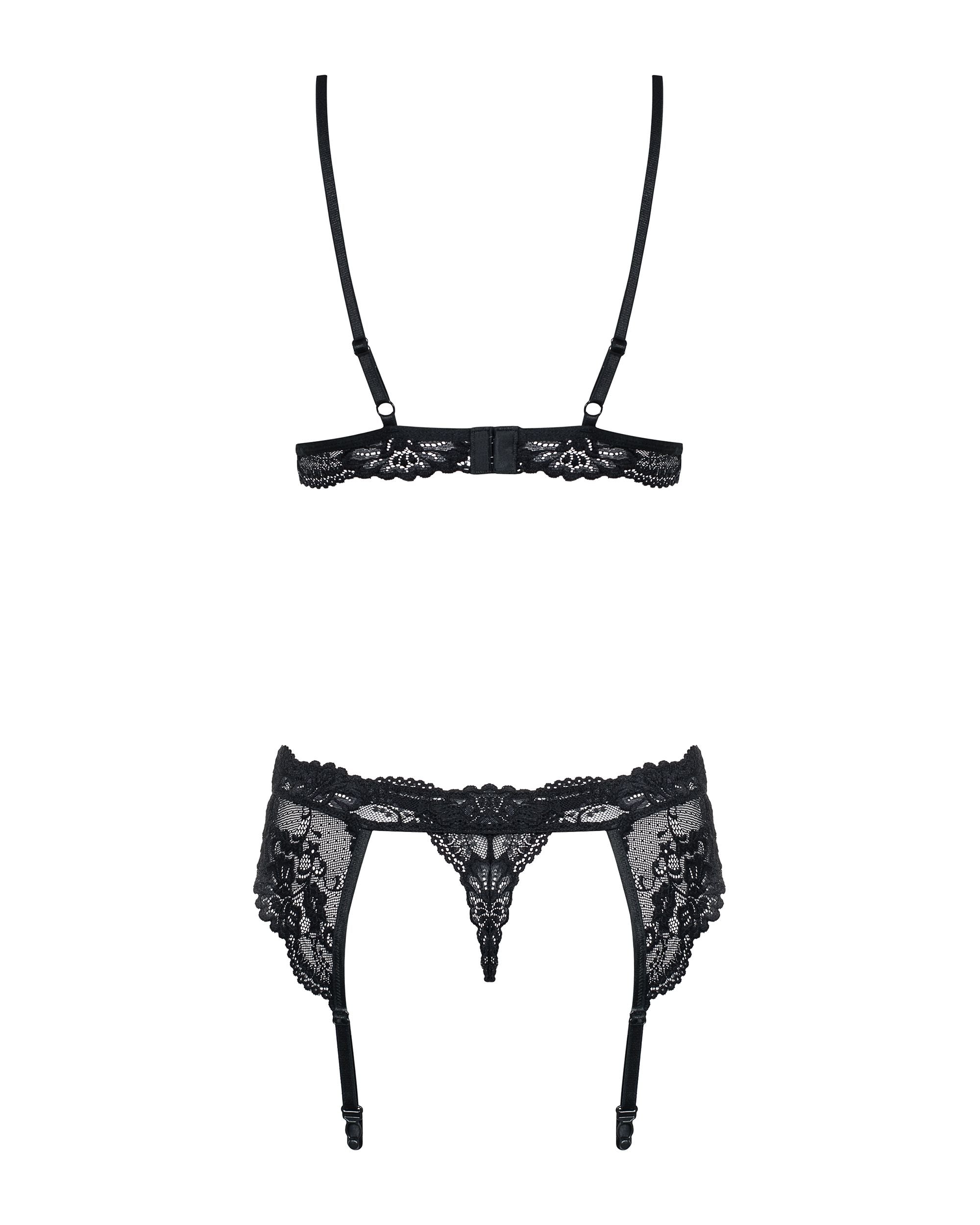 Obsessive - Driedelig Kanten Lingeriesetje