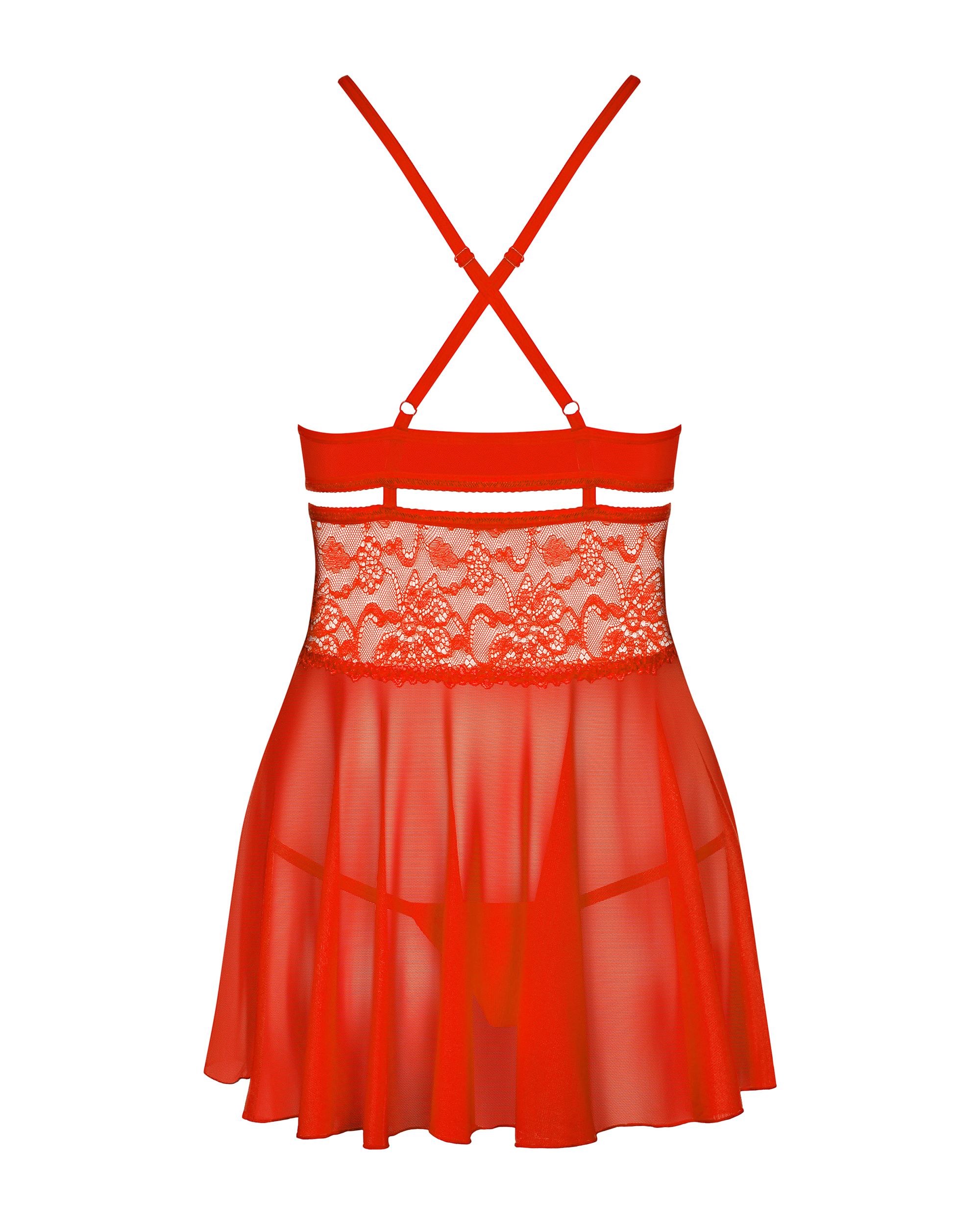 Obsessive - Babydoll Set - Rood