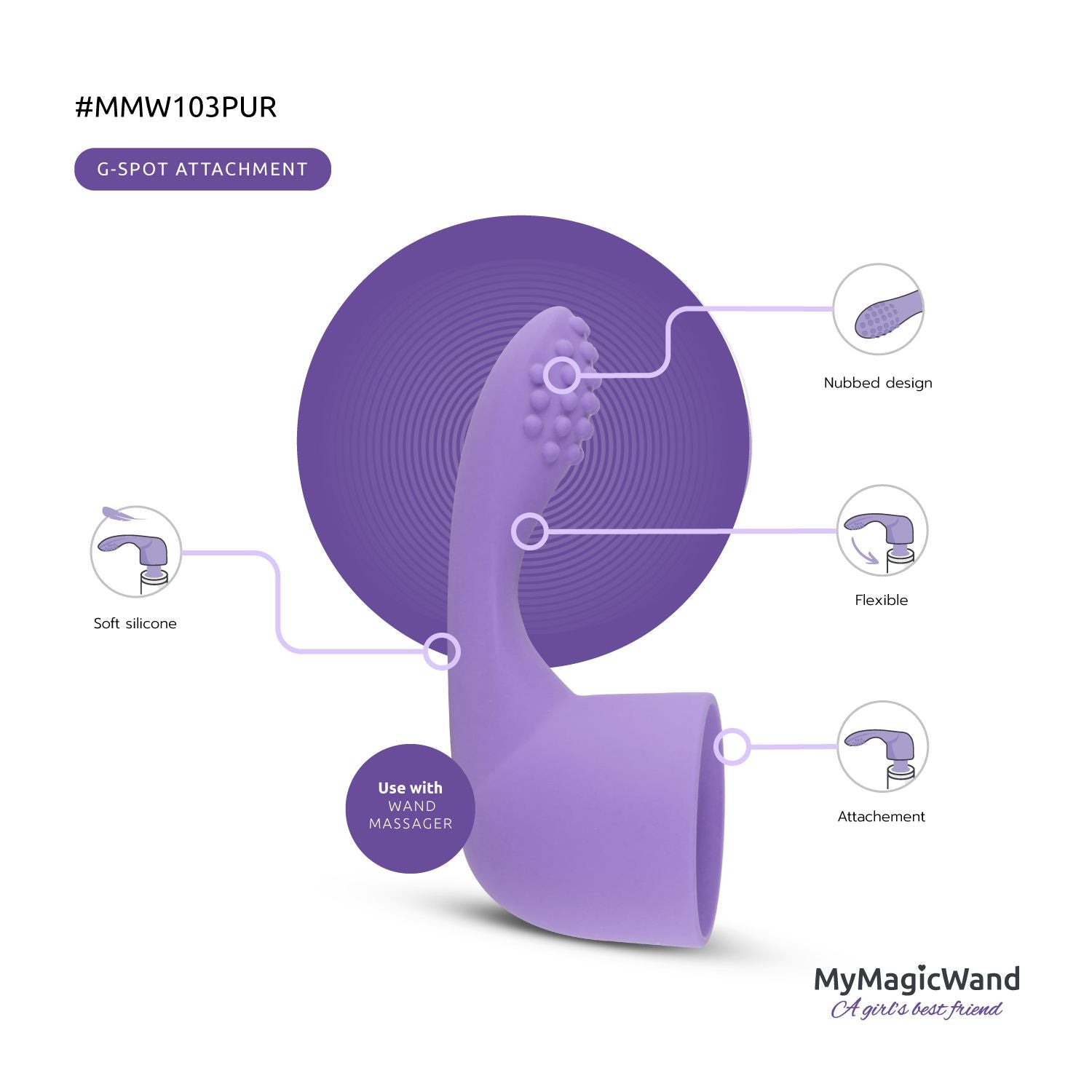 MyMagicWand G-Punktaufsatz - Purple