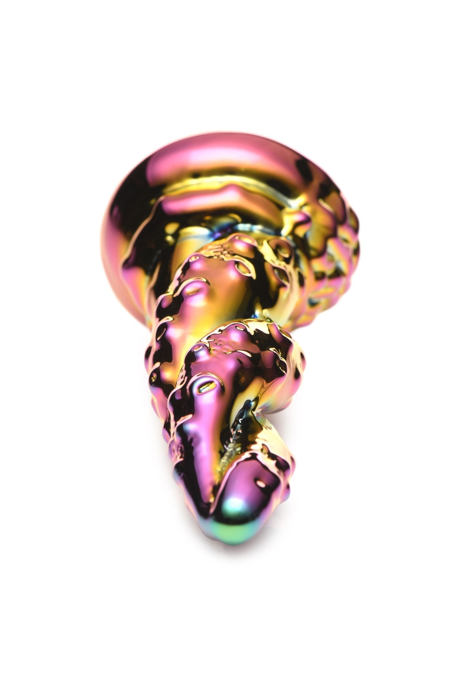 Creature Cocks - Bezaubernder Regenbogen Glasdildo - Gelb & Pink
