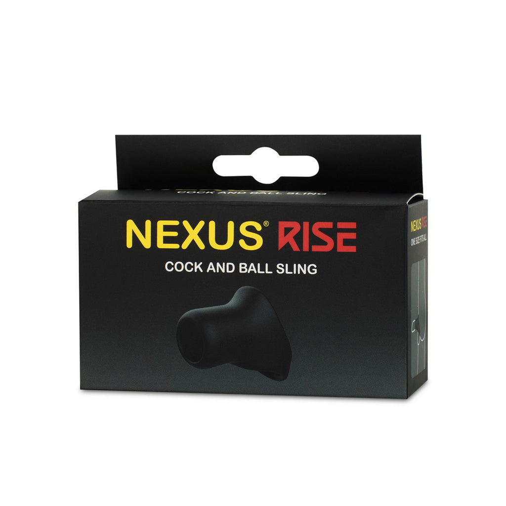Nexus - RISE Silikon Cock- und Hodenträger - Schwarz