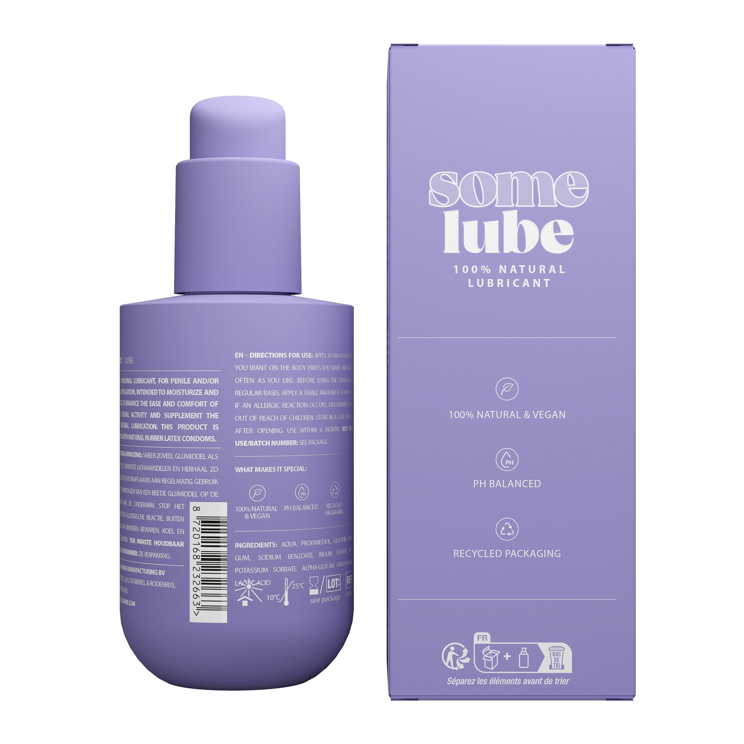 SOME LUBE Natural Gleitgel 100 ml, natürlich, vegan & pH-ausgeglichen