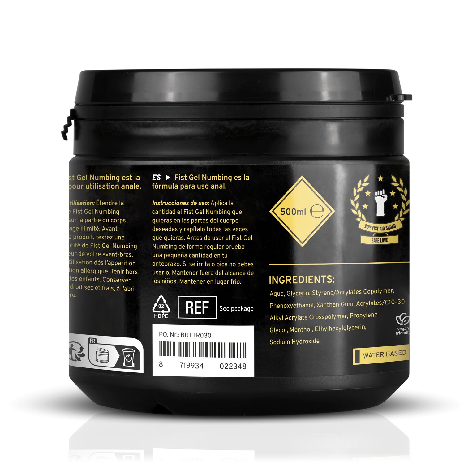 BUTTR - Fisting Gel Betäubend - 500 ml