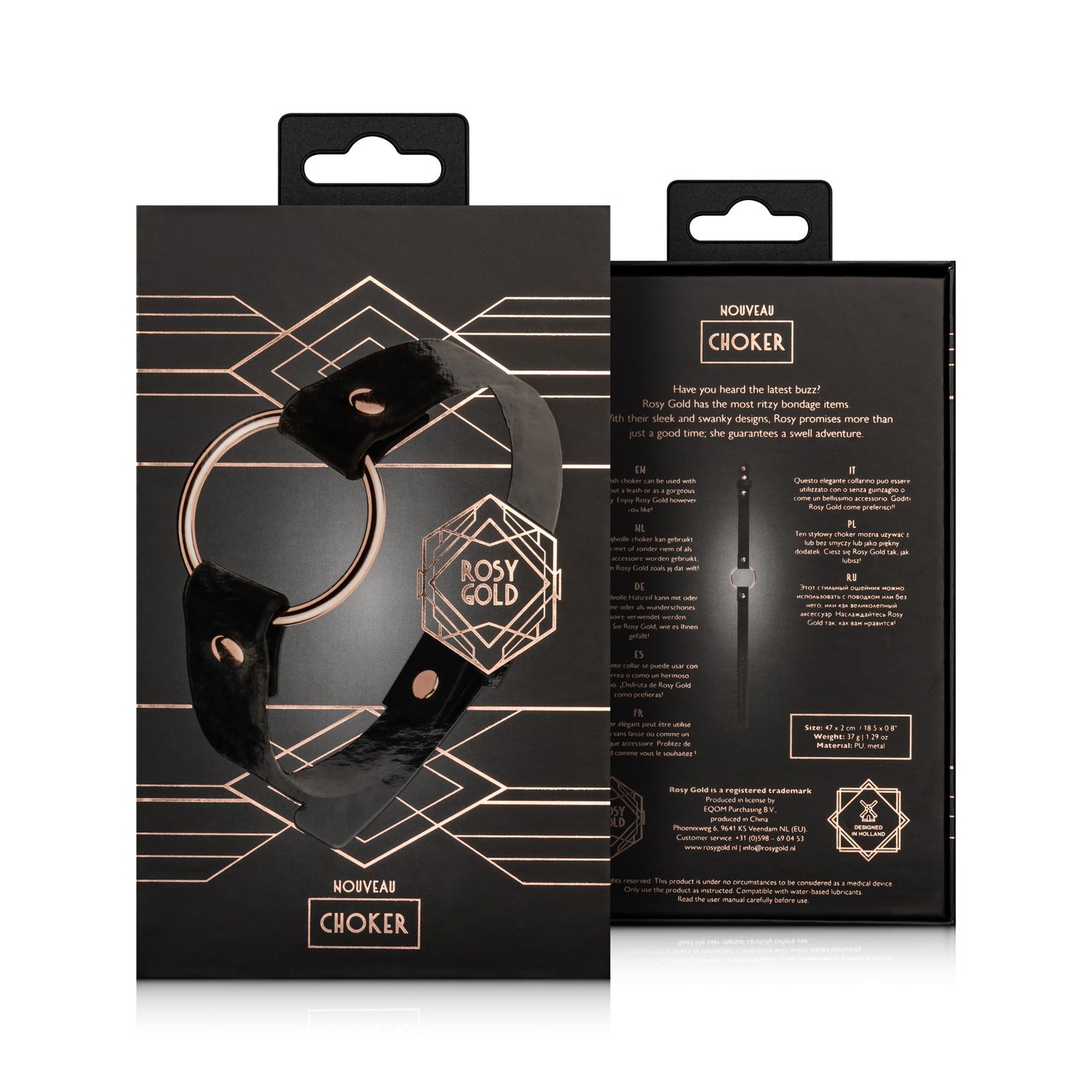 Rosy Gold - Choker - Schwarz