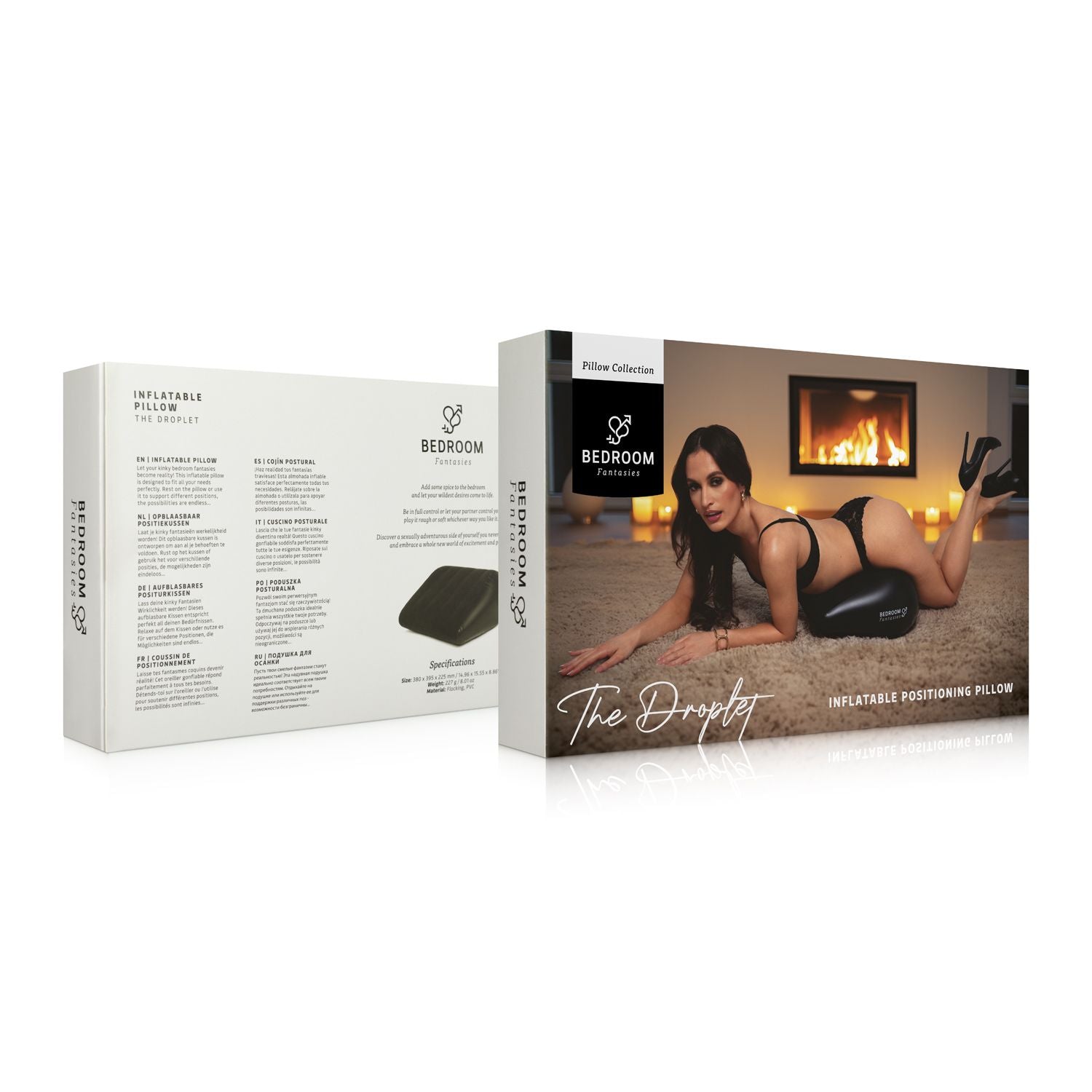 Bedroom Fantasies - The Droplet Aufblasbares Kissen - Schwarz