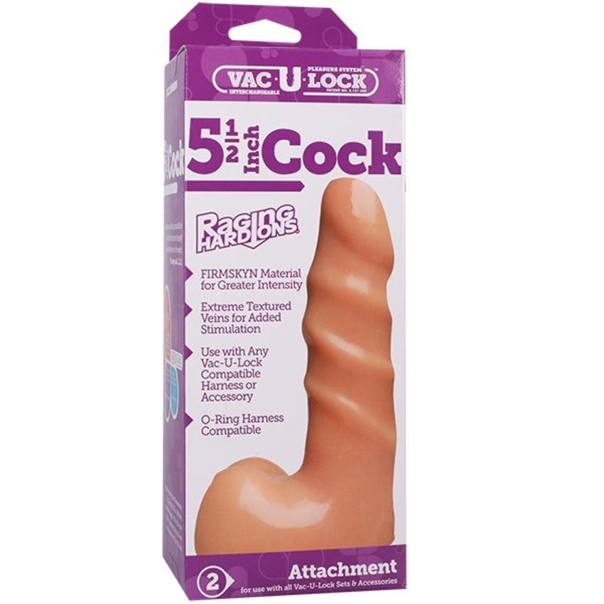 Doc Johnson - VacULock Cock Raging HardOns - Beige
