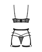 Obsessive - Blomentis Dreiteiliges Set - Schwarz