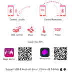 Magic Motion - Vini per App gesteuertes Vibro-Ei - Rosa/Weiß