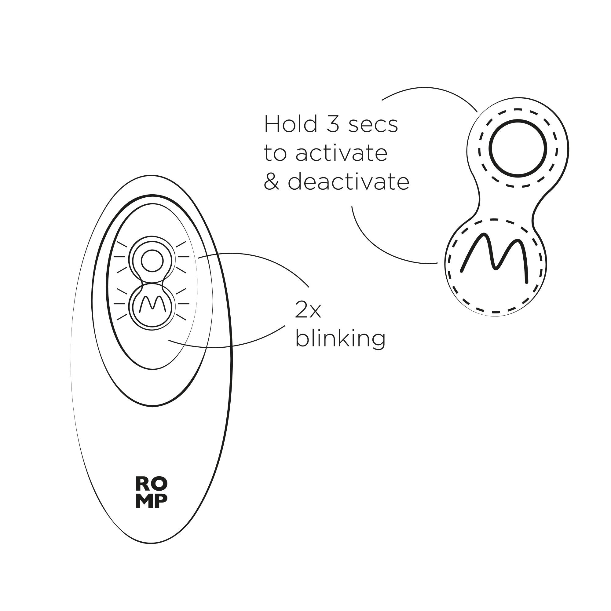 ROMP - Reverb 2-in-1 Vibrator mit Pleasure Air und G-Punkt-Stimulation