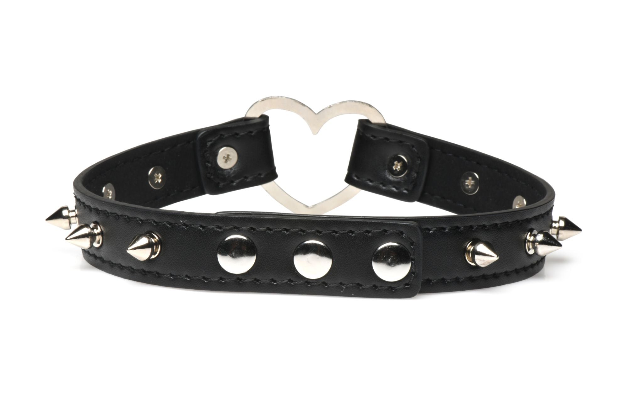 XR Brands - Spiked Heart Choker - Schwarz