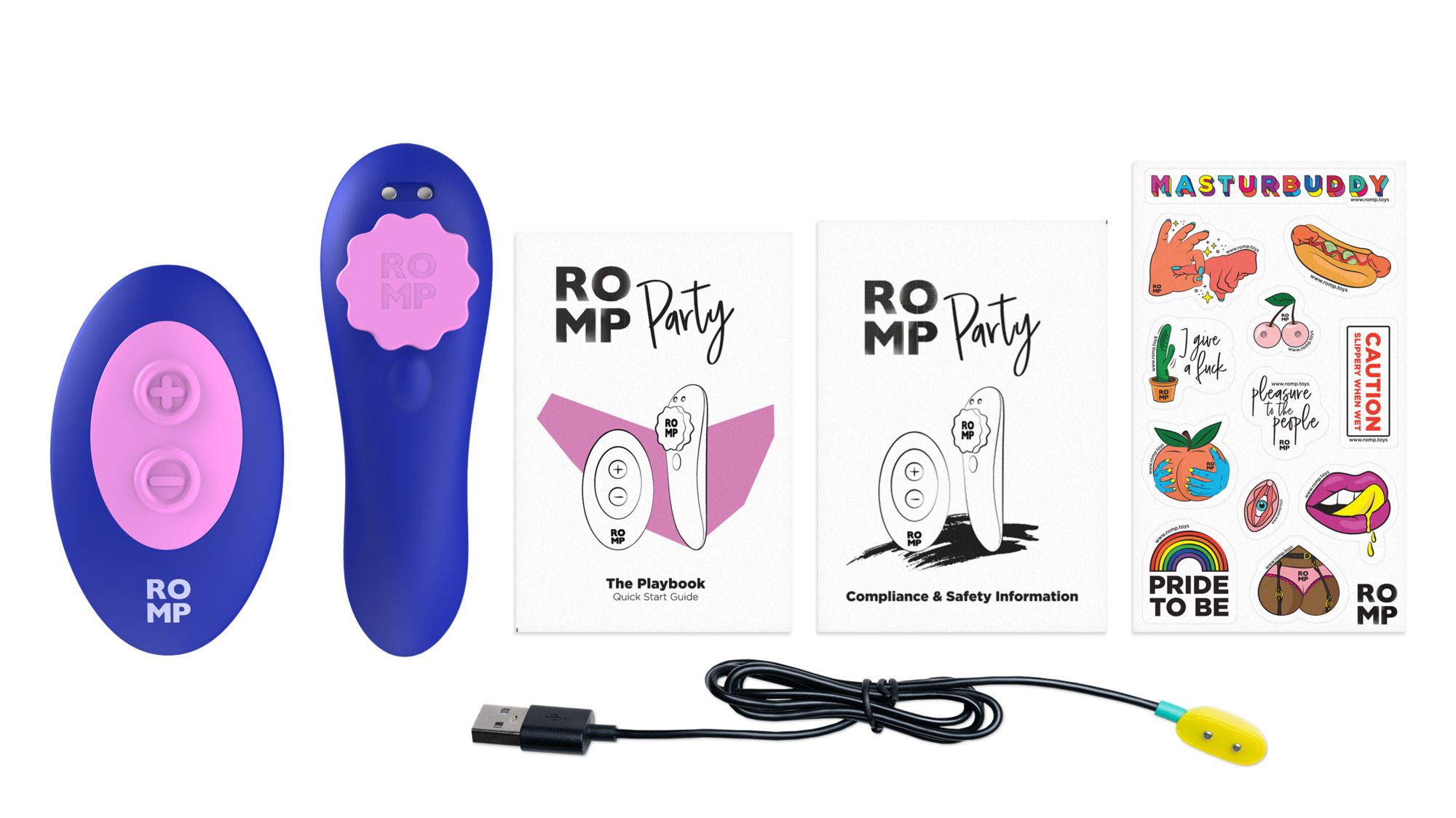 ROMP - Party Tragbarer Panty-Vibrator - 7 Stufen mit Fernbedienung