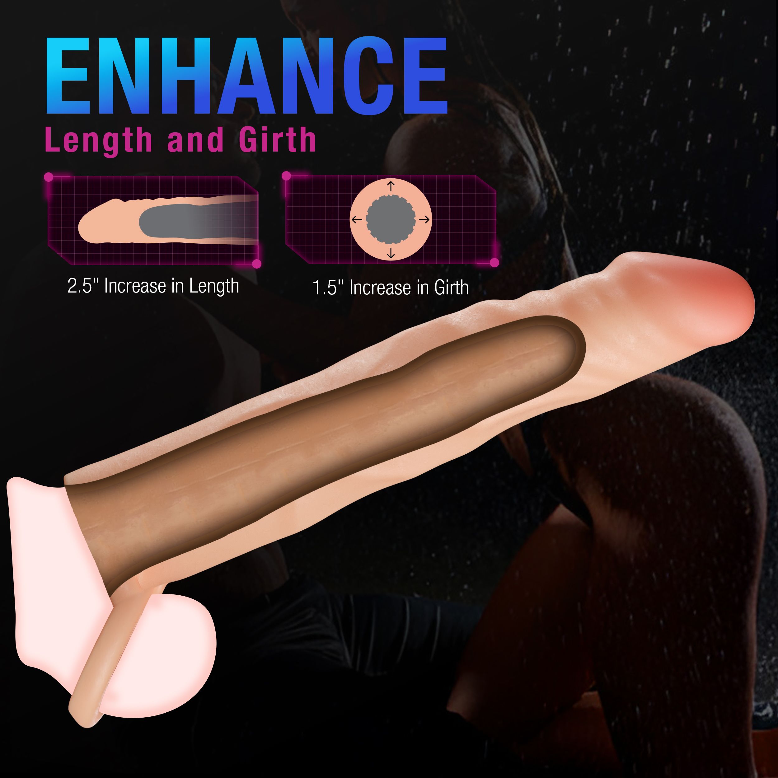 Blush - Performance Plus Silikon-Penisverlängerung - 6,3 cm