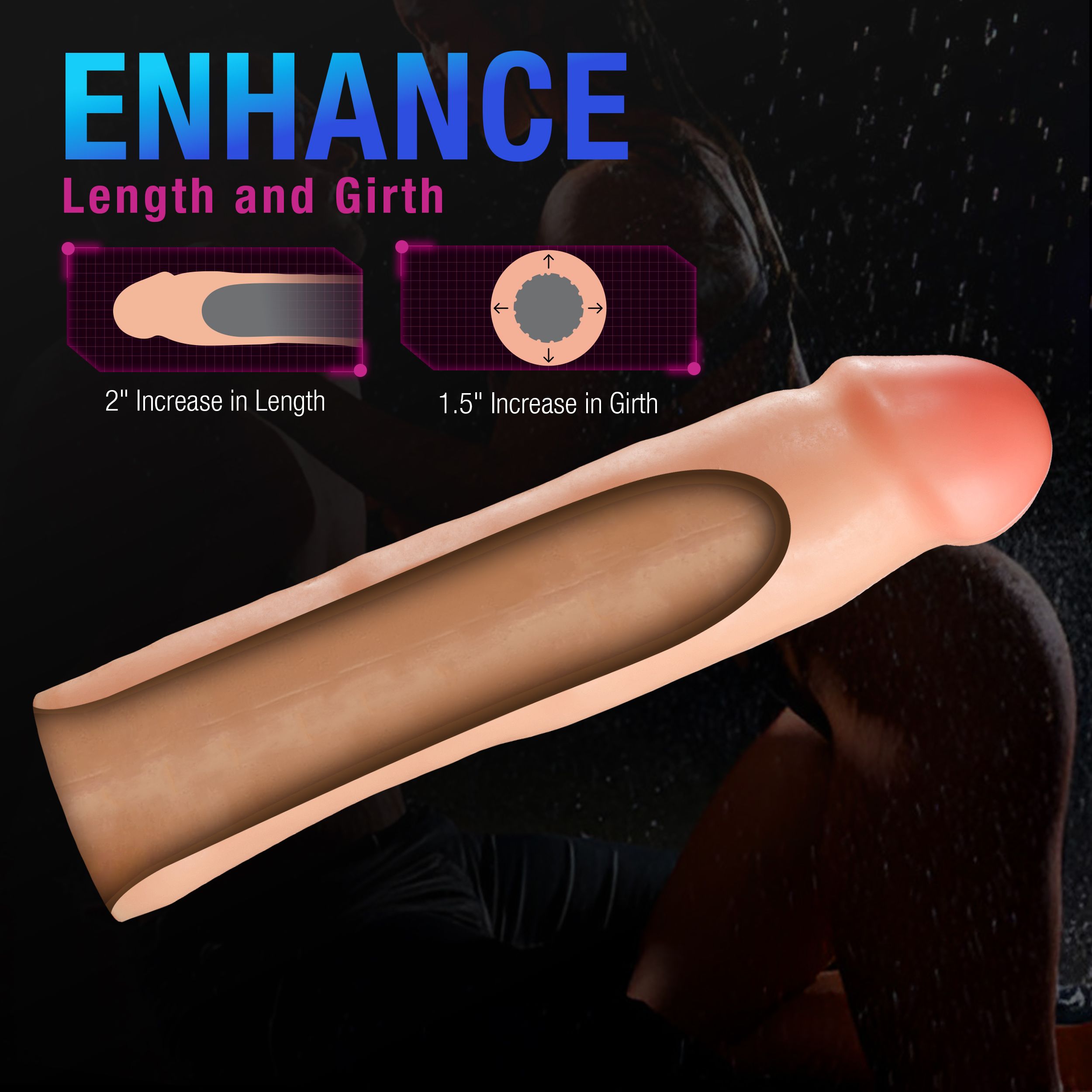 Blush - Performance Plus Tenacity Penisverlängerung Silikon - 5 cm