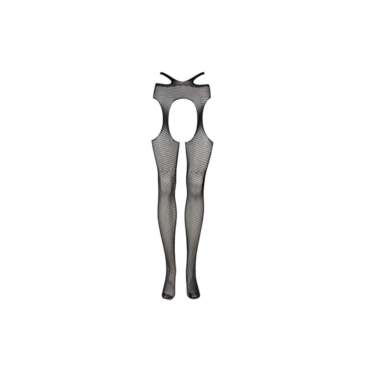 Le Desir – Strapsgürtel-Strumpfhose mit Taillenriemen Queen Size – Schwarz