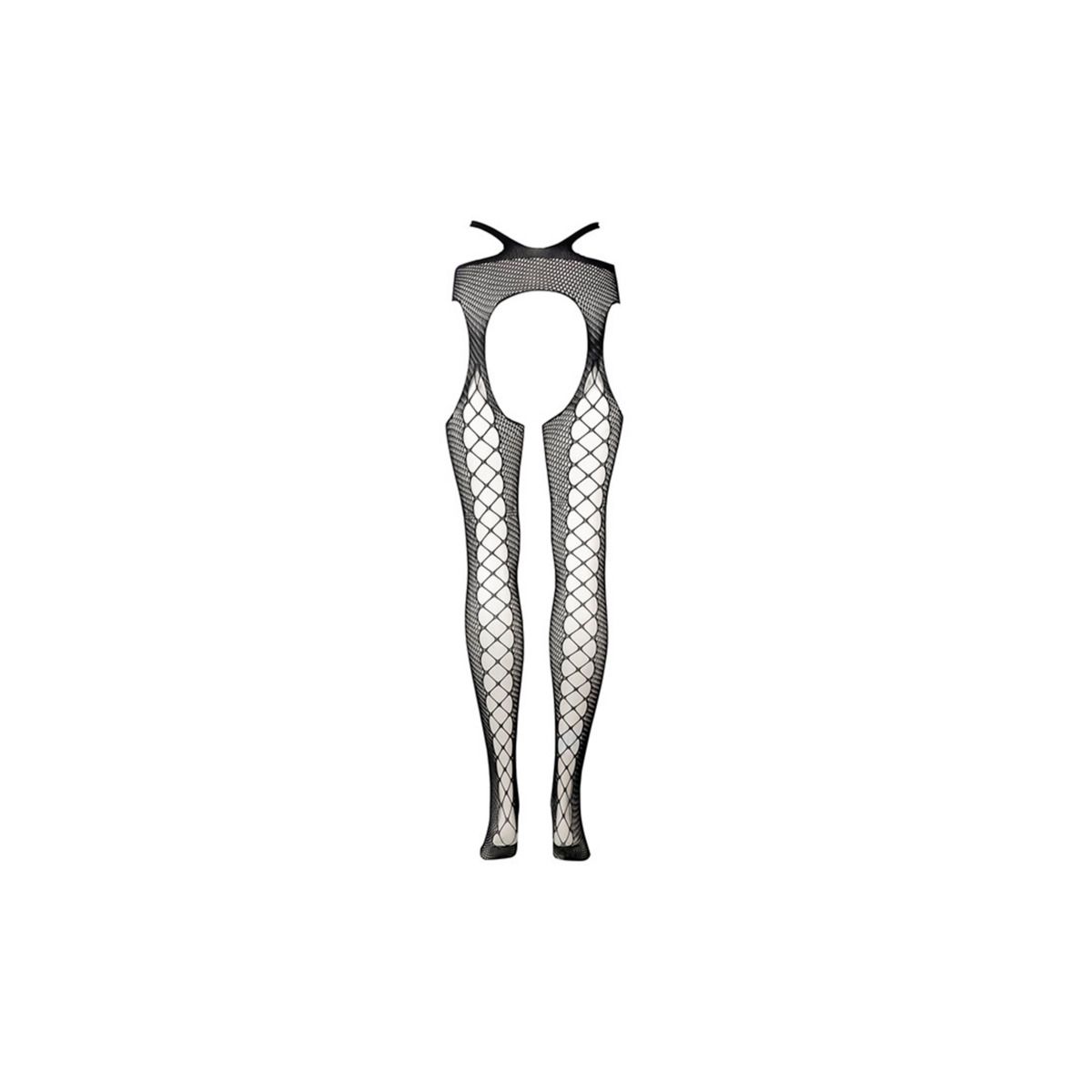 Le Desir – Strapsgürtel-Strumpfhose mit Taillenriemen Queen Size – Schwarz