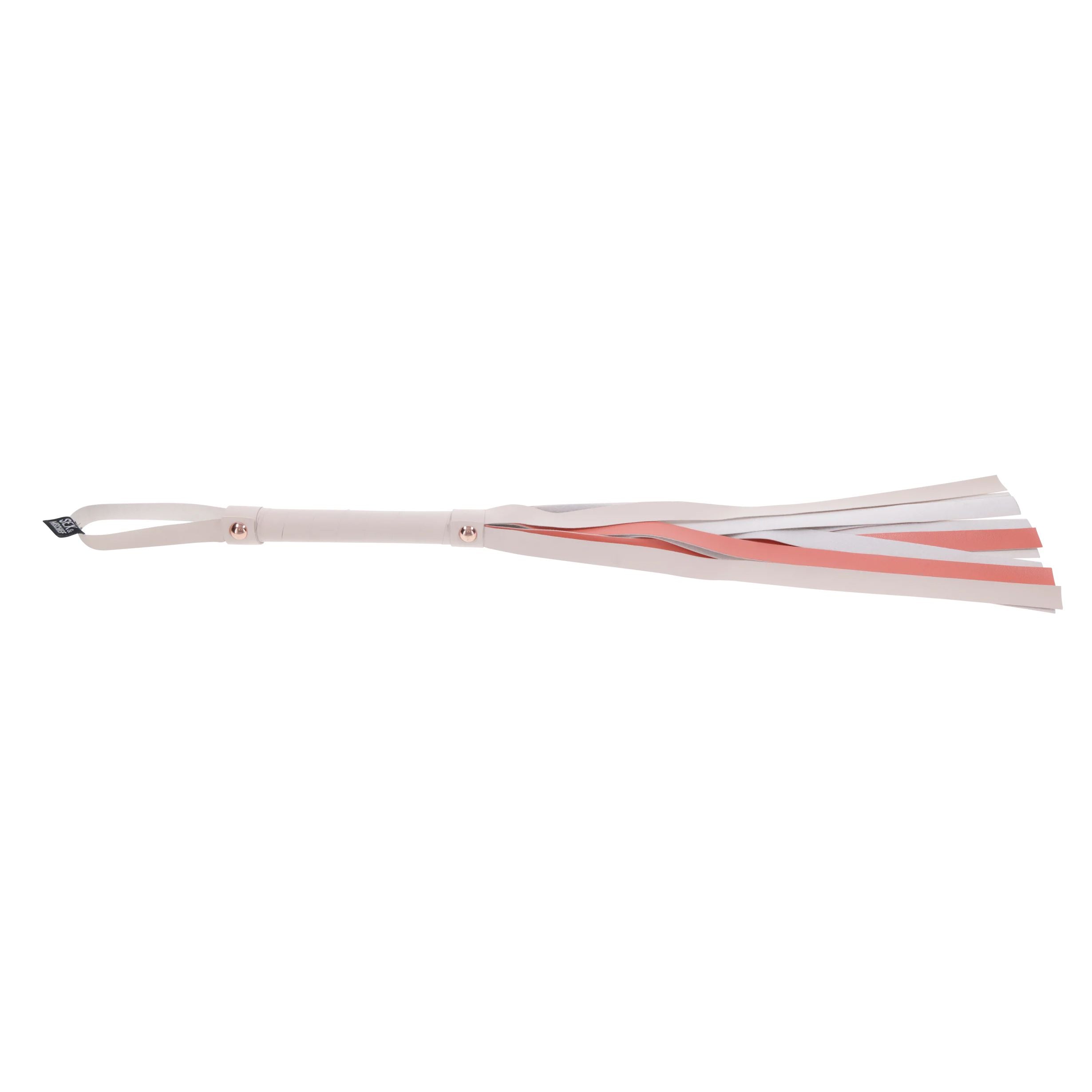 Sportsheets – S&M Peaches ‘n CreaMe Gestreifter Flogger – Cream & Orange
