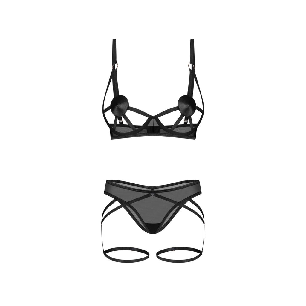 Obsessive – Euridia 2-teiliges Set – Schwarz