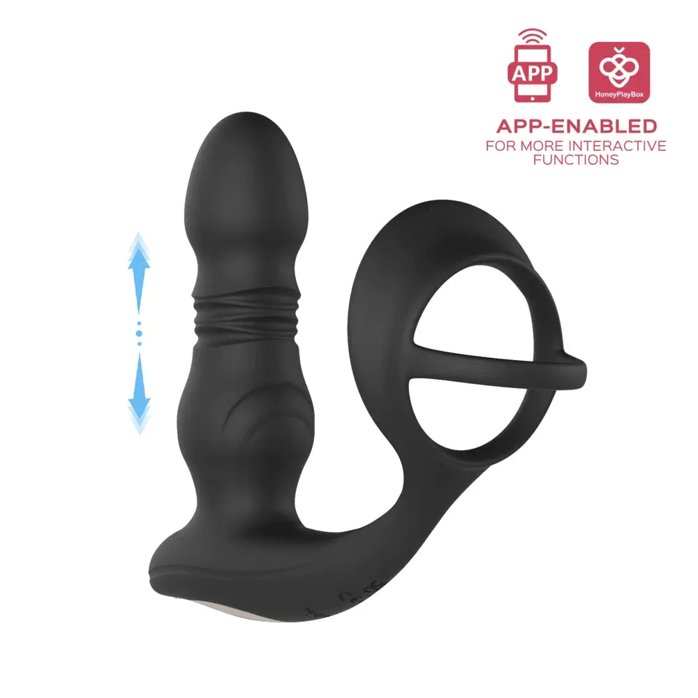 HoneyPlayBox – Cyrus Stoß-Prostata Vibrator – Schwarz